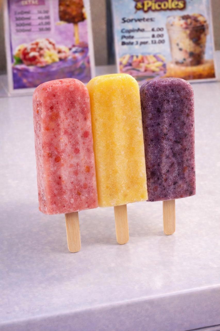 Picolé de frutas